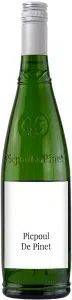 Bouteille Neptune caractéristique de l'AOP Picpoul de Pinet